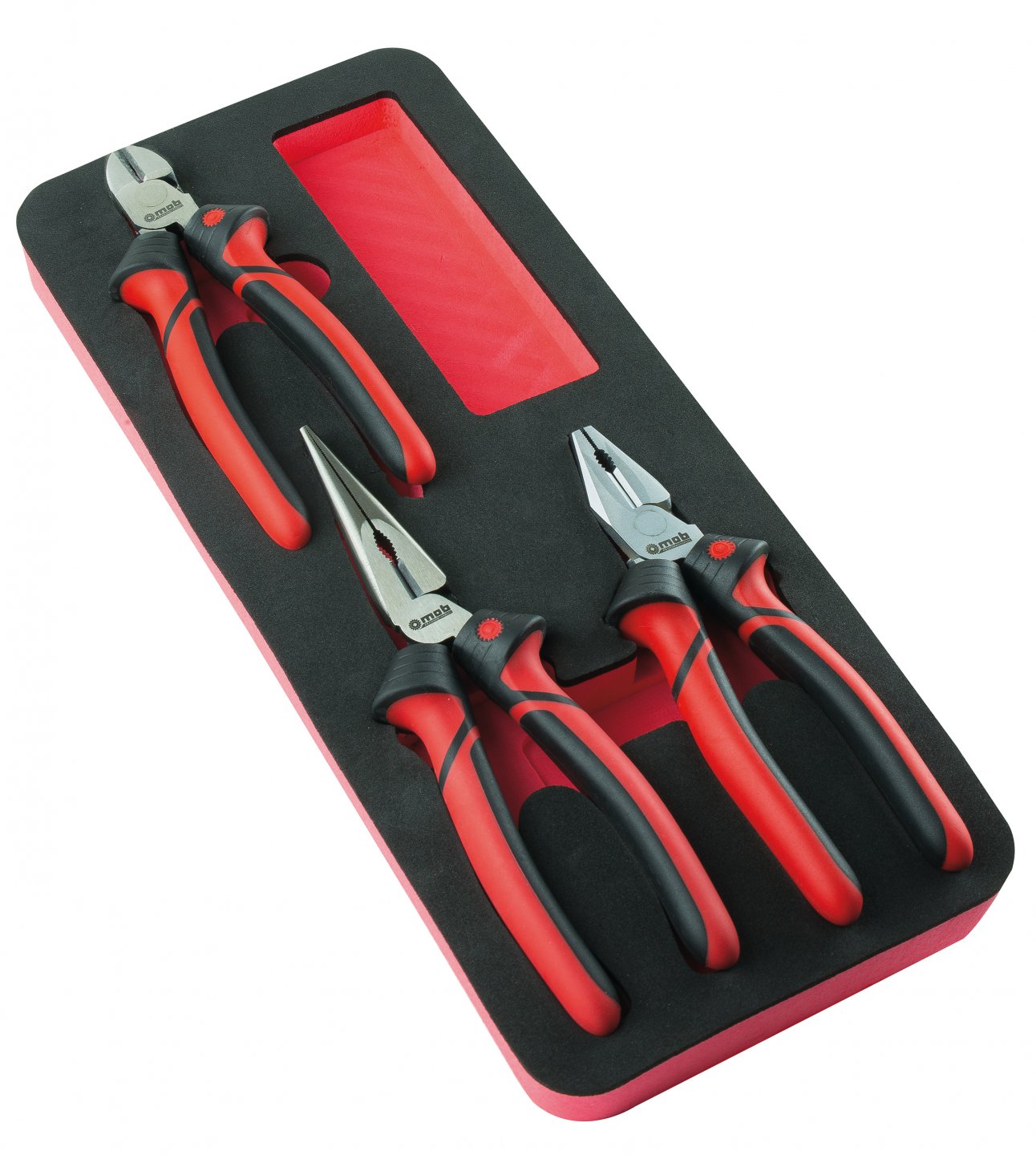 Foam insert unit with 3 pliers
