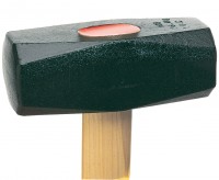 Club hammer bevelled edges - wood handel 06