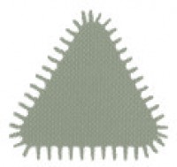 Three square saw file - bi-material handle - on card 02