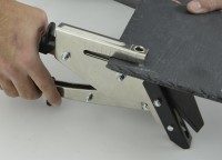 Pliers for cutting and punching the slate on card 10