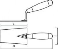 Italian square trowel 03