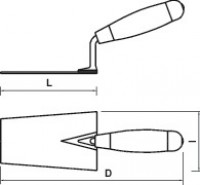 Italian square trowel 02