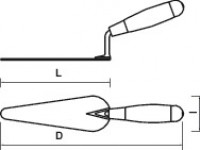 Cat tongue shaped trowel 02
