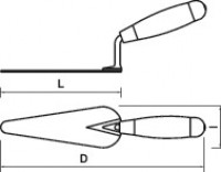 Cat tongue shaped trowel 02