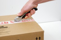 ‘topsecurity’ utility knife, incl. 10 spare blades - on card 06