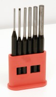 Rack of 6 pin punches