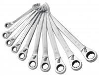 Ratcheting combination spanner set in display box 02