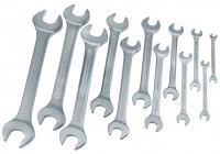 Double open-end wrenches set, textile bag 02