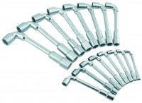 Offset open socket wrenches set 6x12 04