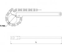 Chain pipe wrench 02