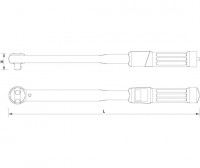 Torque wrench initial 1/2'' 02