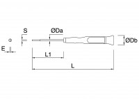 Micro screwdriver for slotted screws 02
