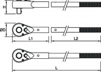 Reversible ratchet 1'' 02