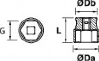 6-point socket, 1/4'' on card 02
