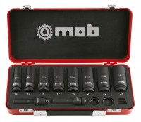 6 sides long impact socket set 1/2'' 10 pieces