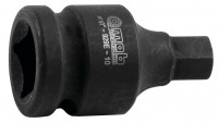 Impact hex screwdriver socket 1/2'' 02