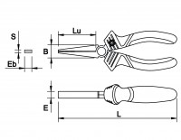 Flat long nose pliers 02