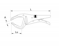 Locking pliers - xl with long jaws 02