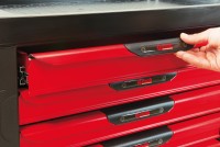 Proliner tool trolley with 6 drawers - red 07