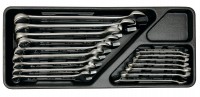 Unit with 16 combination spanners