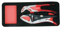 Foam insert unit with 2 pliers