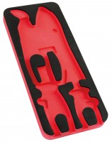 Empty foam unit of 4 pliers