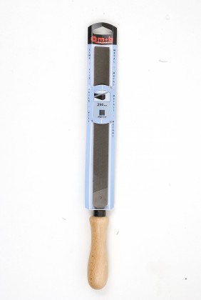 Flat hand file - wooden handle