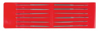 Needle file set - 12 pieces - on card