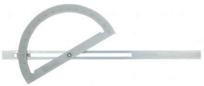 Protractor with sliding rule