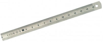 Workshop ruler - stainless steel - flexible