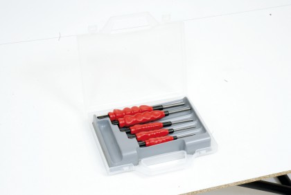 Air-grip pin punch set, 5 pieces