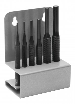 Pin punch set, 6 pieces