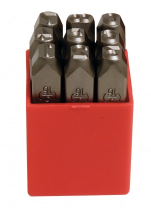 Numerals marking punches