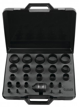 Gasket cutter punch set ø 2 to 49 mm (odd ø) - 26 pieces