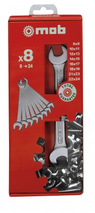 Double open-end wrenches set in displaybox