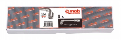 Offset open socket wrenches set 6x6