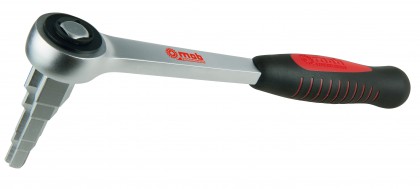 Push-through ratchet and step spanner