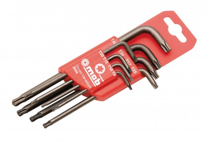 Ball end torx key set, 8 pieces