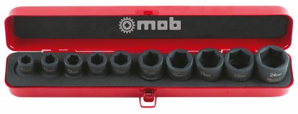 6 sides impact socket set 1/2'' 10 pieces