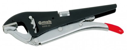 Lock-grip pliers with short jaws