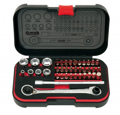 Socket set - xs box - 39 pieces, 1/4''