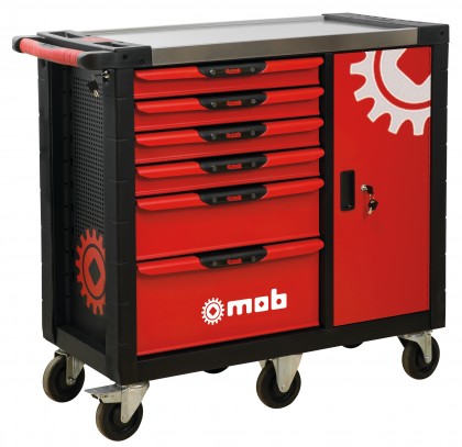 Xliner tool trolley with 6 drawers + cabinet