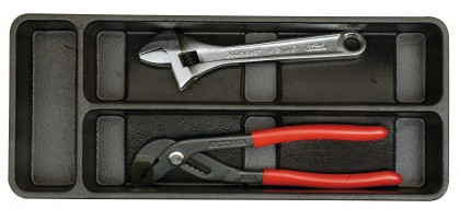 Unit with adjustable spanner + pipe wrench