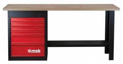 Workbench 2m - with 1 storage cabinet