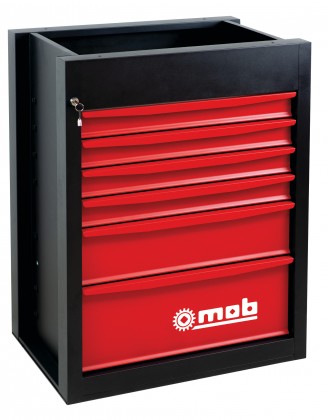 Storage cabinet 6 drawers for workbench