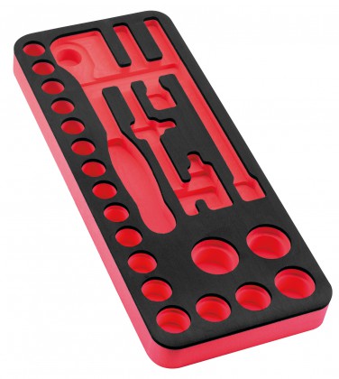 Empty foam module for 1/2'' sockets 23 pieces