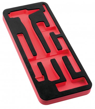 Empty foam module for 7 striking tools