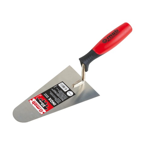 Bi-material stainless steel trowels
